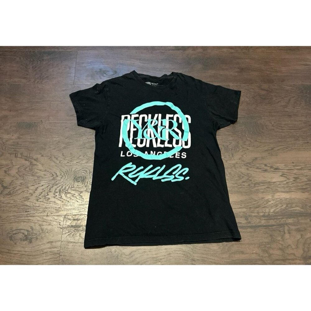 YOUNG & RECKLESS Black Graphic T Shirt